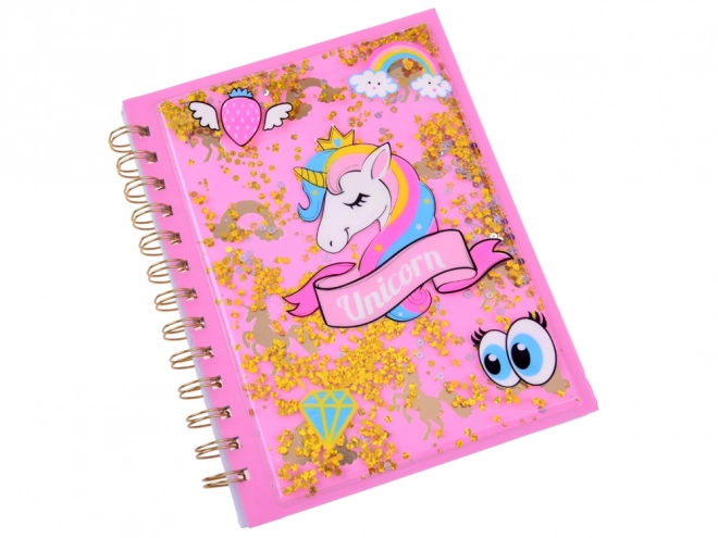 Magisch eenhoorngeheim dagboek met kleurrijke stickers