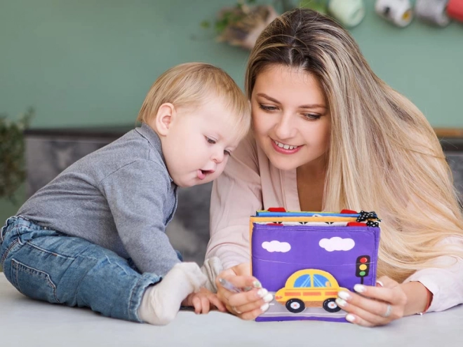 Vouwbare zintuiglijke boekje voor baby's