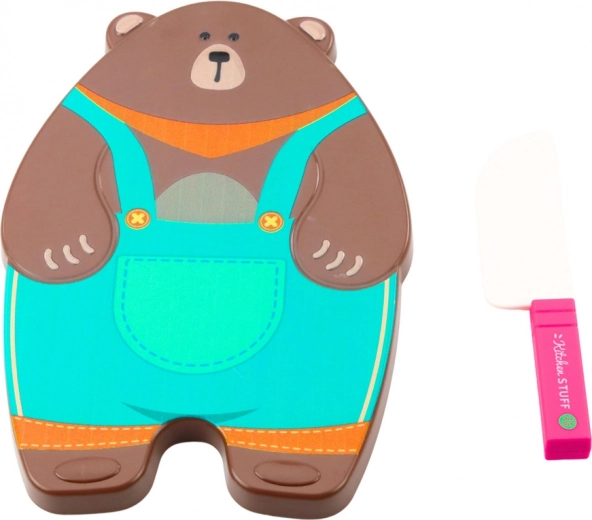 Schattige berensnijplank en kindermesje