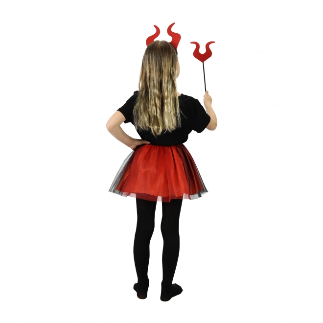 Schattig duiveltje kostuum met tutu rok en accessoires