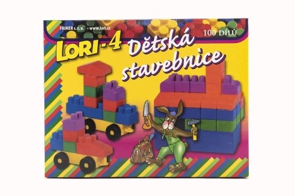 Bouwset LORI 4 kunststof 100st in doos 23x25x20cm