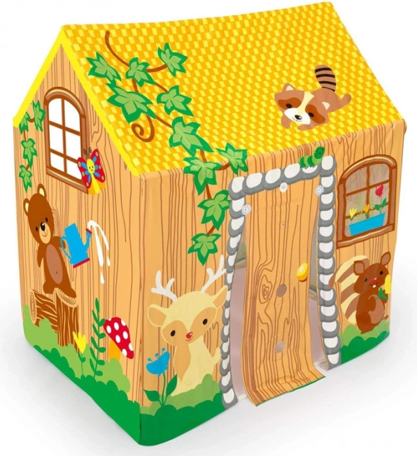 Kleurig kinderhuisje voor tuin en kamer – geel