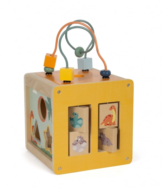 Small foot Houten motorische kubus Dino