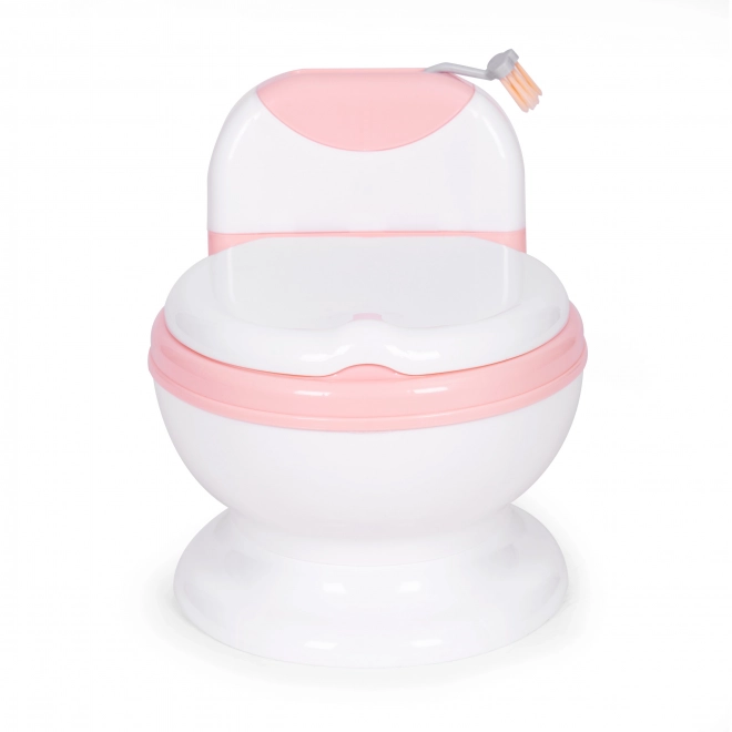 Toiletpot met uitneembare inzet, gesloten kinder wc-bril en borstel ECOTOYS