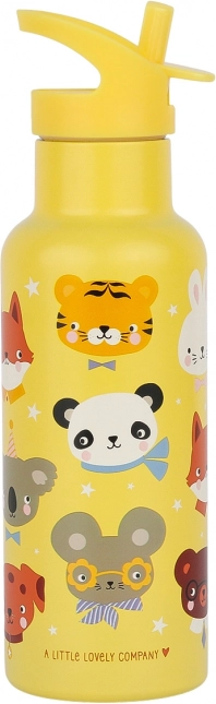 Roestvrijstalen drinkfles Dierenvrienden 500 ml van A Little Lovely Company
