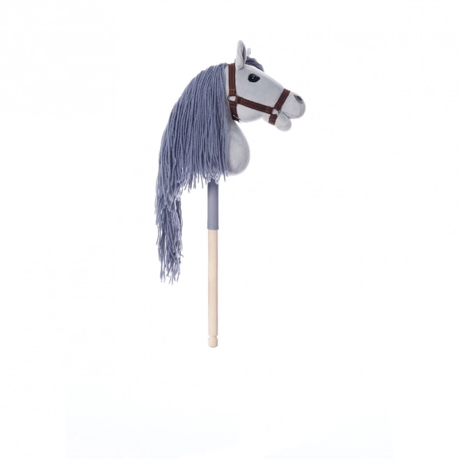 HOPPIHORSE stokpaard hobby horse formaat A4 grijs