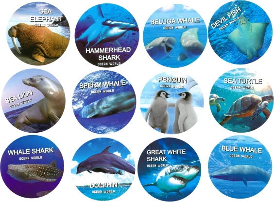 Beeldje zeedieren - 1 st