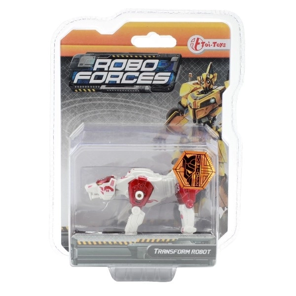 Transformerend dier of robot plastic 9cm in blister