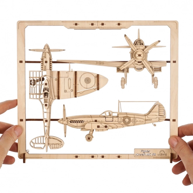Ugears Houten Mechanische Puzzel Vliegtuig