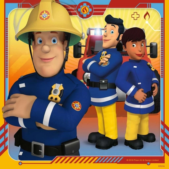 Ravensburger puzzel Brandweerman Sam aan de redding 3x49 stukjes