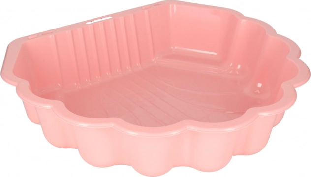 Afsluitbare schelp zandbak 2-in-1 - roze