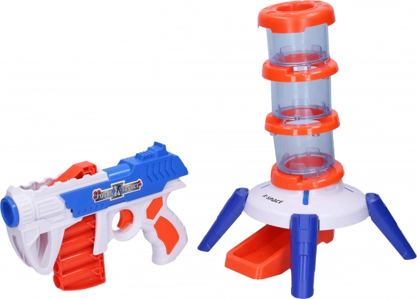 Schuimpistool met toren en doelen
