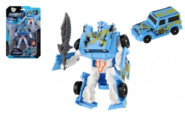 Transformer robot blauw