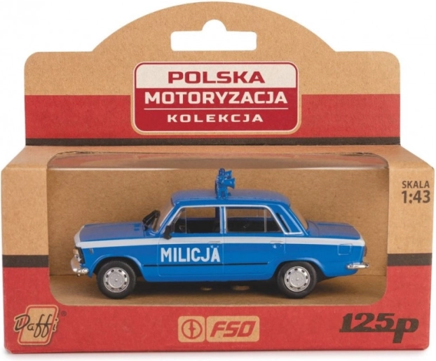 Modelauto FSO/Polski Fiat 125p Milicja 1:43