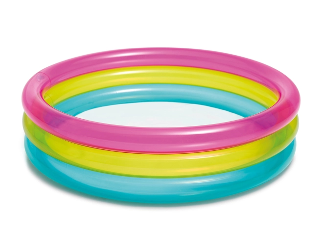 Vrolijk regenboogdesign waar kinderen dol op zijn