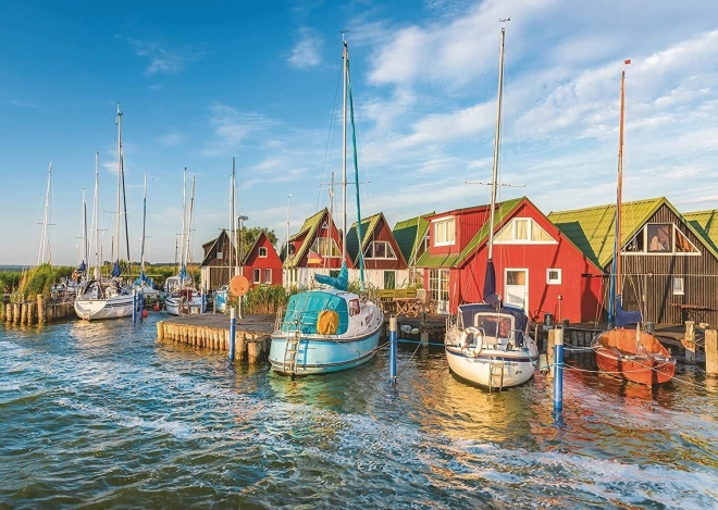 Legpuzzel Ravensburger Kleurrijke haven in Duitsland 1000 stukjes