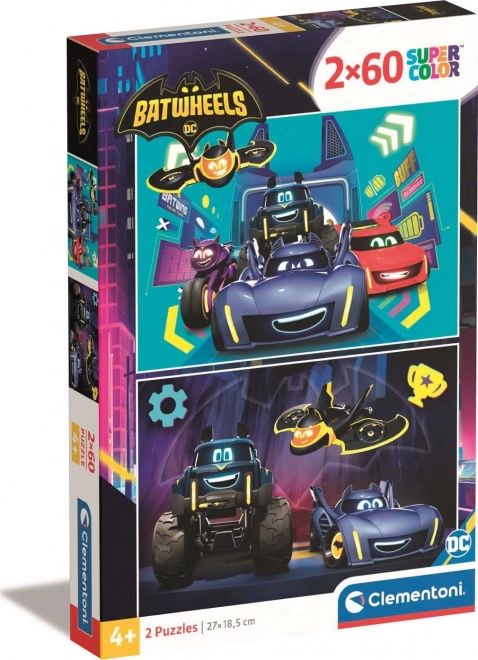 Puzzel Batwheels 2x60 stukjes