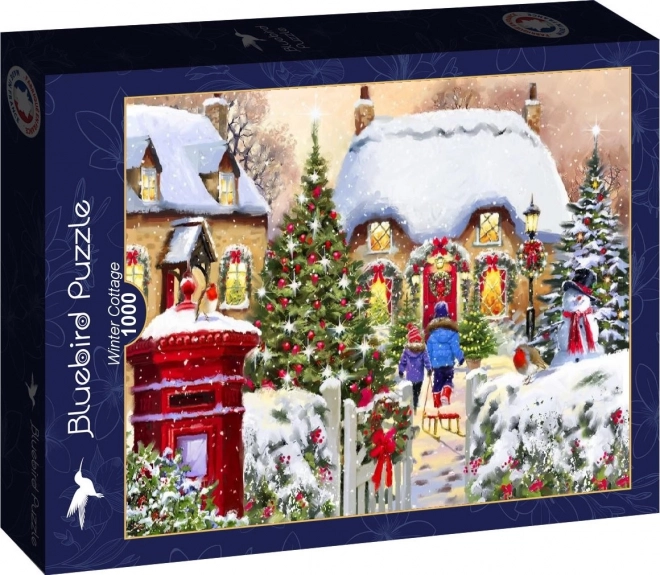 Puzzel Winterhuisje 1000 stukjes