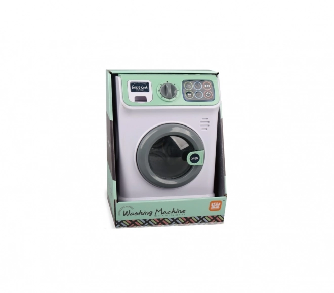 Groene wasmachine met geluids- en lichteffecten