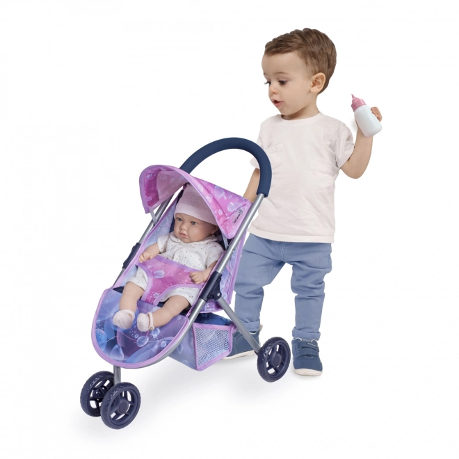 DeCuevas 90276 Driewieler Sportwagen voor Poppen Magic Bubble 2024 - 55 cm