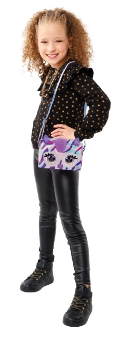Metalen interactieve tas Purse Pets zebra