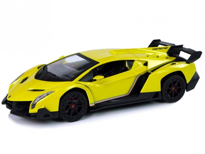Afstandsbediende Lamborghini Veneno Geel 2.4G Afstandsbediening Stuur Geluid Lichten