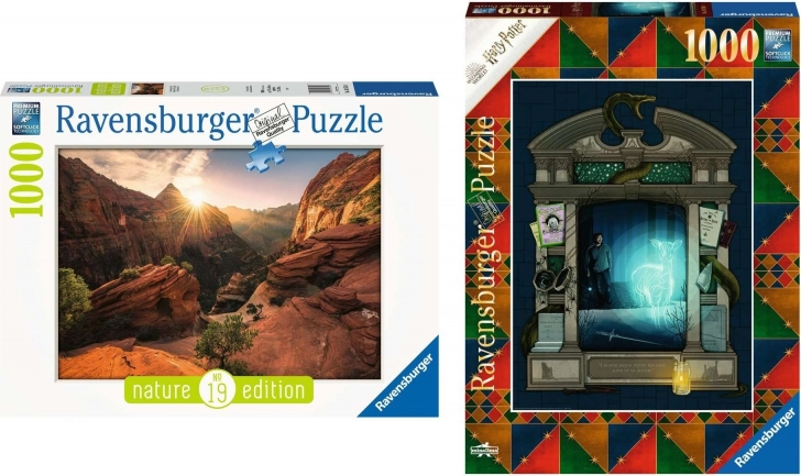 Ravensburger-puzzel 2×1000 stukjes met SoftClick-technologie