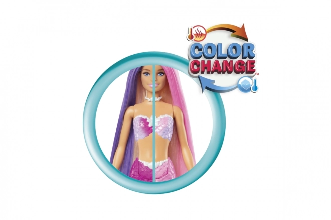Barbie Sirene die van kleur verandert