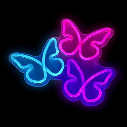 2Kids Toys LED neonlamp vlinders om op te hangen
