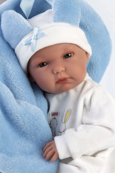 Llorens New Born - realistische baby jongen 35 cm