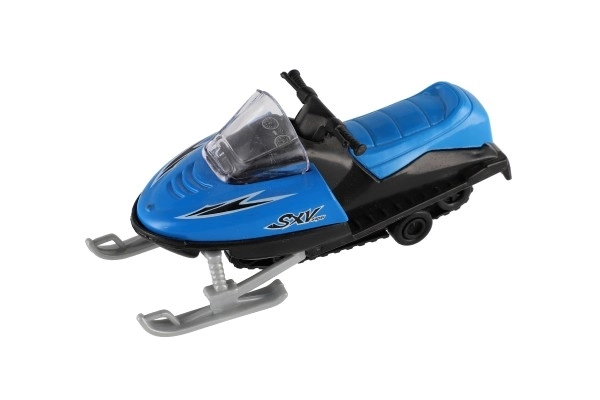 Speelgoed sneeuwscooter metaal/plastic 13 cm, opwindbaar, 6 kleuren