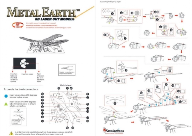 METAL EARTH 3D puzzel Libelle