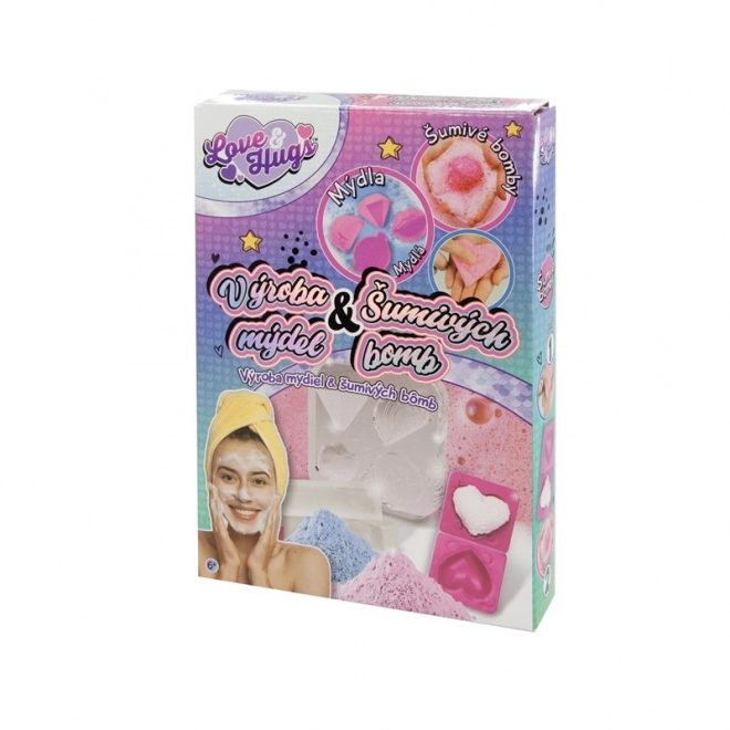 Zeep/Bruisballen maken Liefde en Knuffels