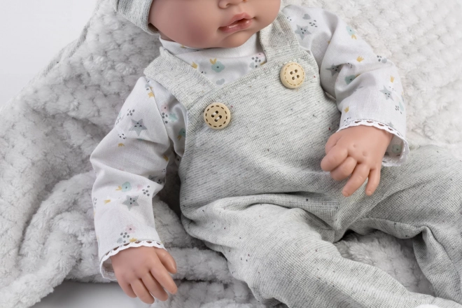 Guca 961 LIAM - realistische babypop met geluiden en zacht stoffen lichaam - 38 cm