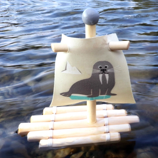 Small Foot Speelgoed voor in het water - vlot met walrus