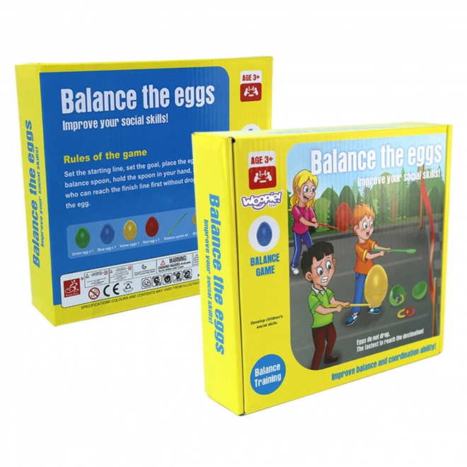 Woopie behendigheid spel balancerende eieren