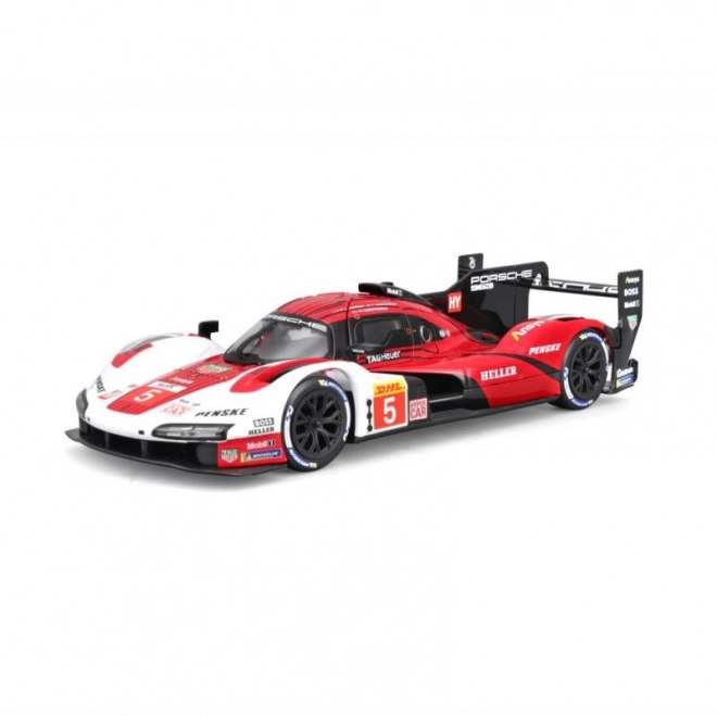 Bburago 1:24 Racing - Porsche 963 - Wit/Rood #5