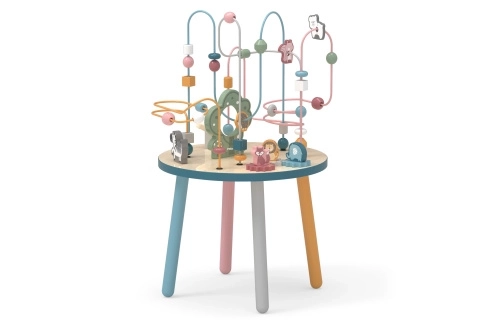 Houten speeltafel met doolhof
