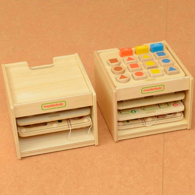 Houten kastje voor borden Masterkidz