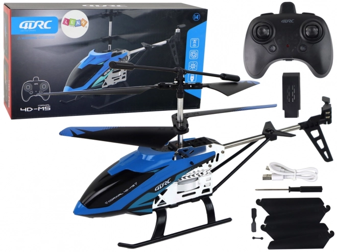 Aluminium RC helikopter 2.4G Blauw 15 minuten vliegen