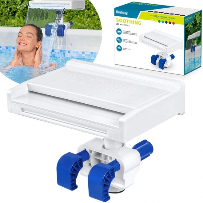 Waterval Bestway Flowclear met LED verlichting