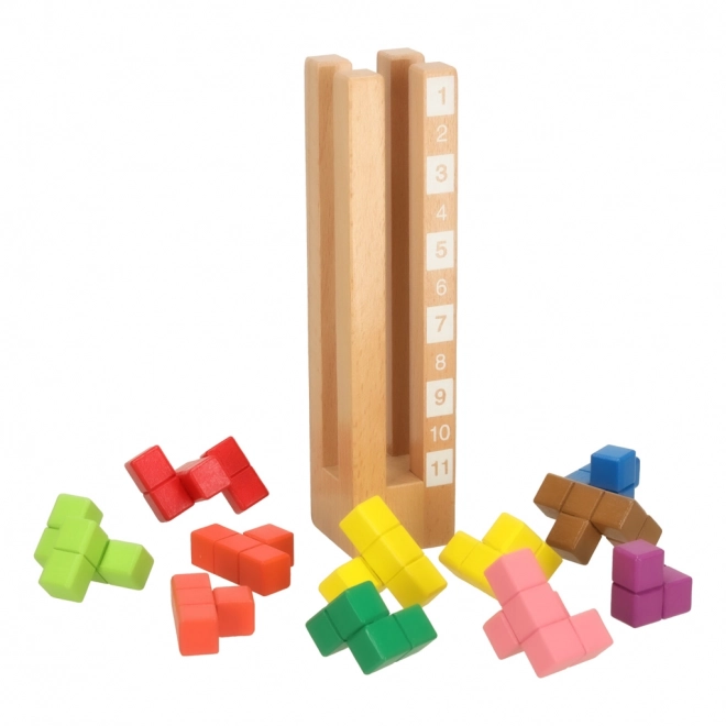 Gekleurde houten educatieve blokken Montessori
