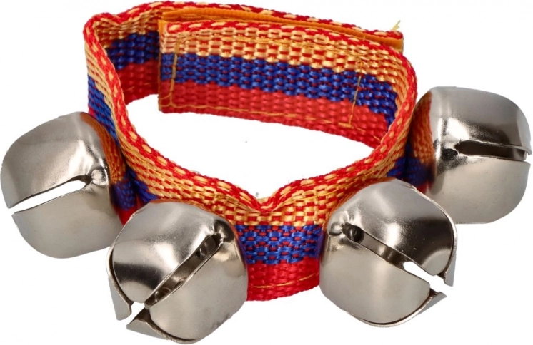 Goki band met belletjes voor pols en enkel met klittenbandsluiting