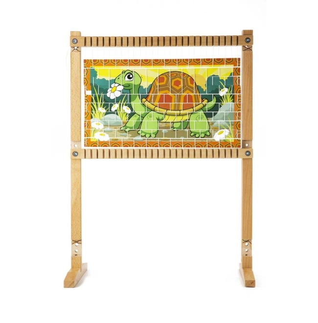 Houten weefgetouw voor kinderen