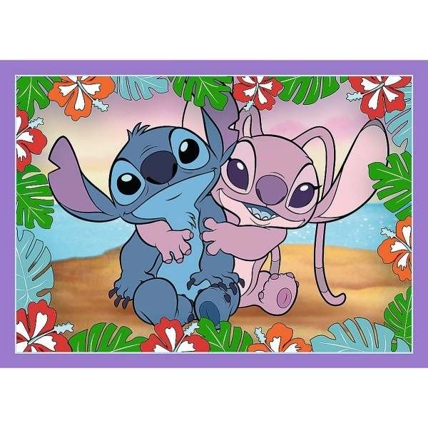 Puzzel Lilo & Stitch 4v1 Gekke dag Trefl