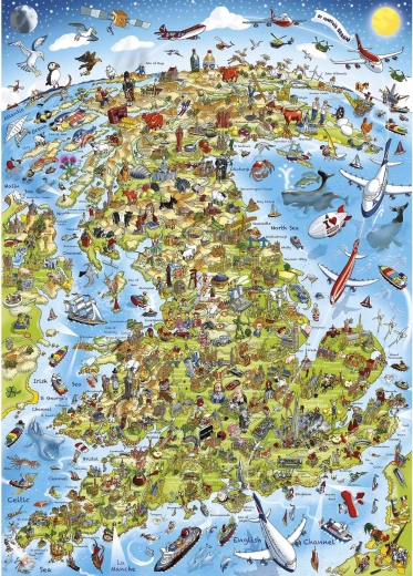 GIBSONS Puzzel Het beste van Groot-Brittannië 1000 stukjes