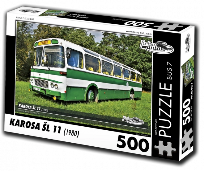 Puzzel Retro-auto’s Karosa ŠL 11 bus (1980) 500 stukjes