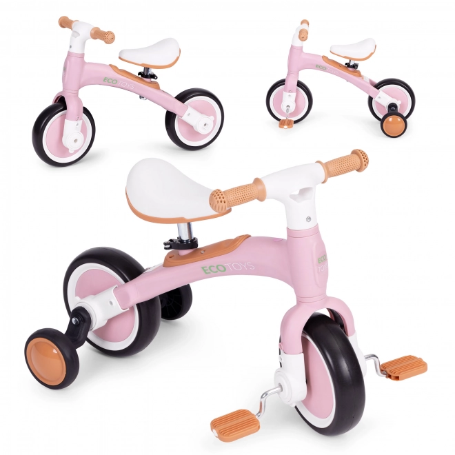 Balansfiets met pedalen - training zijwieltjes 3in1 ECOTOYS