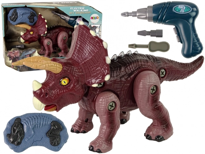 Schroevendraaier dinosaurus met boormachine Plastic