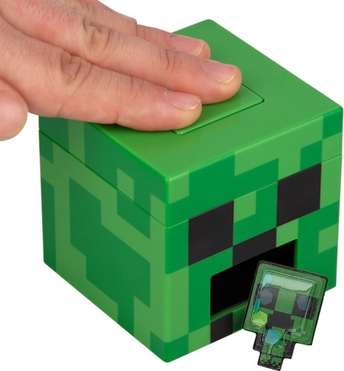 Creeper-kubus met knop en uitgifte